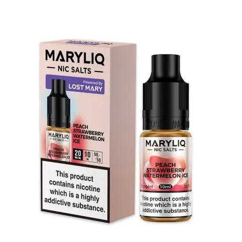 Peach Strawberry Watermelon Ice Nic Salt 10ml